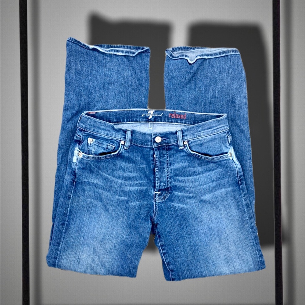 7 For All Mankind Button Fly Relaxed Jeans